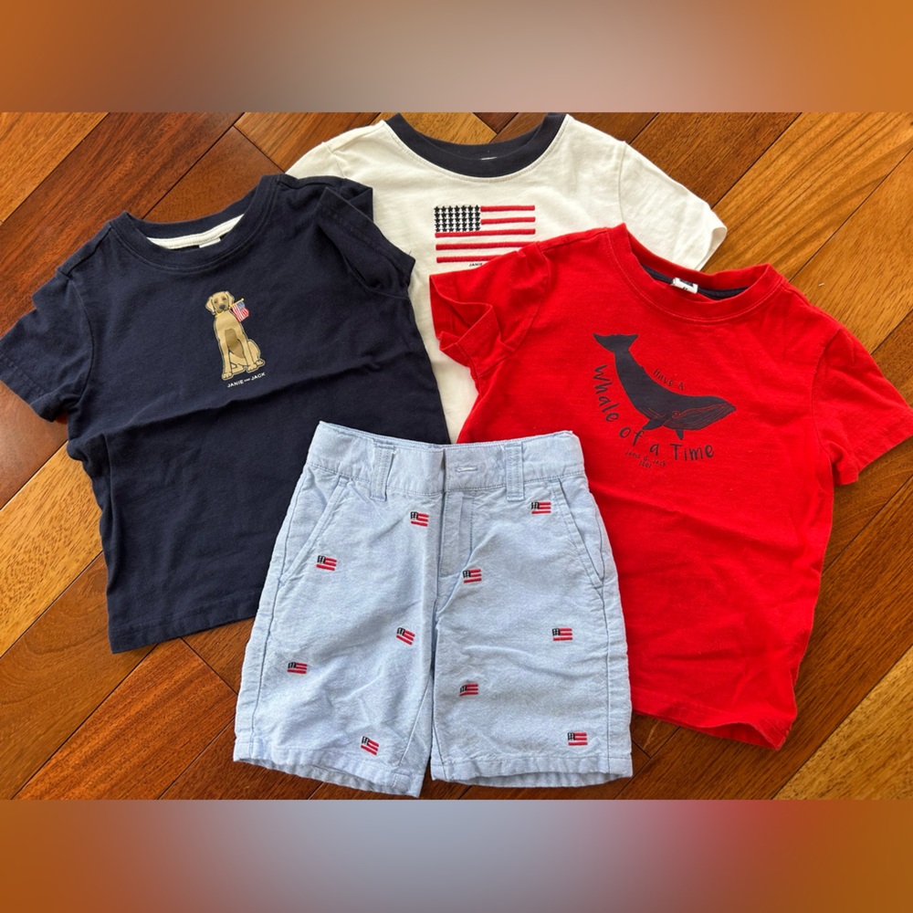 Janie and Jack Kids Bundle -4th of July/Nautical